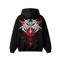 Infernal Beast Graphic Oversized Hoodie | Black Streetwear