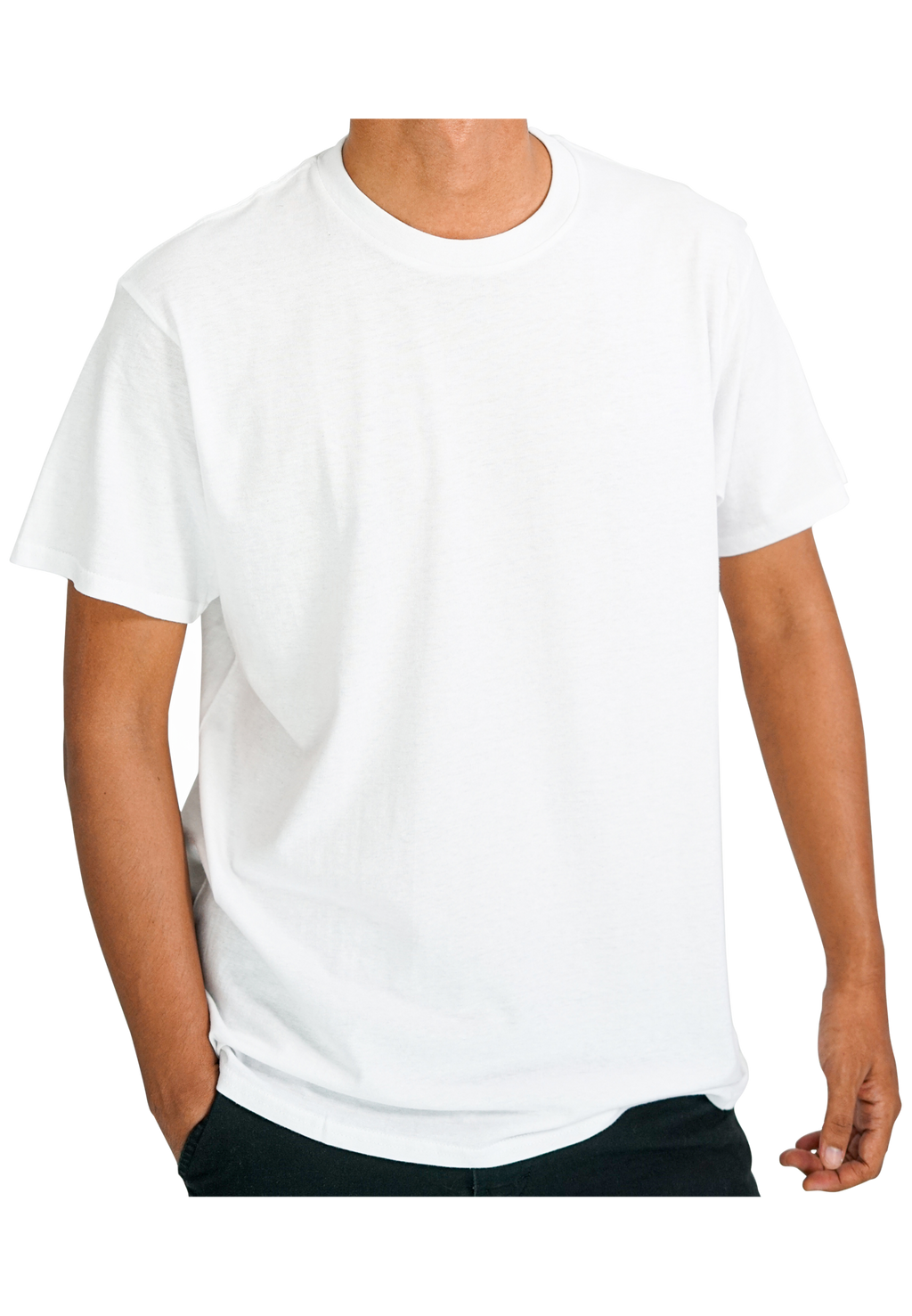 White Regular Fit T-Shirt for Men | 180 GSM Premium Cotton | Shubhovastra