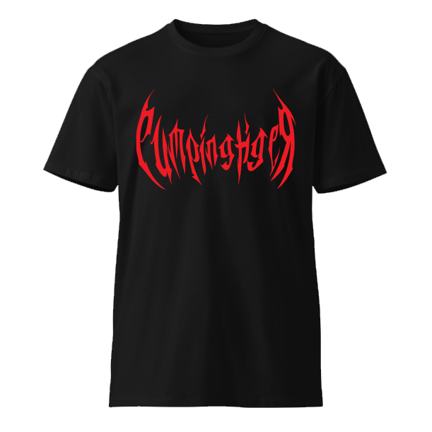Pumpingtiger Metal Graphic Tee - Oversized Crimson Red Streetwear T-Shirt