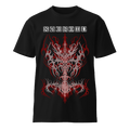 Xeroid Cyber Sigil Graphic Tee - Oversized Dark Metal Black T-Shirt
