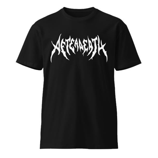 Afterdeath Metal Graphic Tee - Heavy Streetwear Black T-Shirt