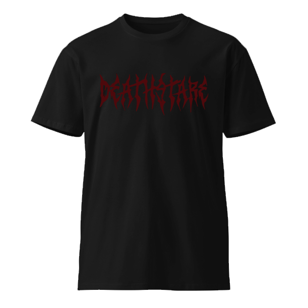 Deathstare Metal Graphic Tee - Oversized Dark Maroon Streetwear T-Shirt