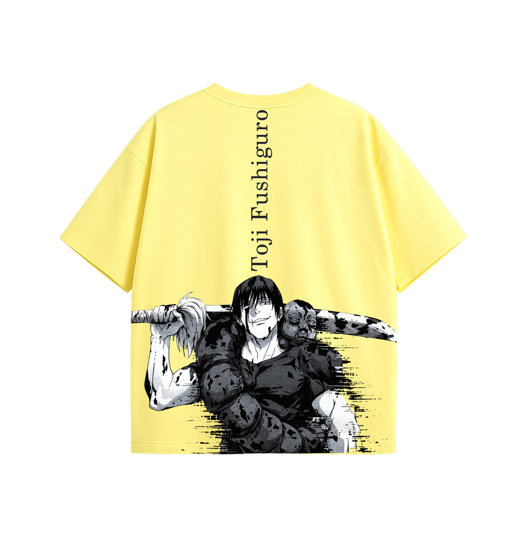 Toji Fushiguro Oversized T-Shirt | Anime Inspired Graphic Tee | 180 GSM Cotton Streetwear