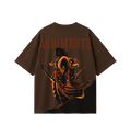 Abhimanyu Oversized T-Shirt for Men & Women | Mythological Warrior Graphic Tee | 180 GSM Premium Cotton