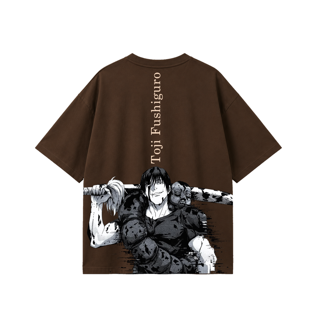 Toji Fushiguro Oversized T-Shirt | Anime Inspired Graphic Tee | 180 GSM Cotton Streetwear
