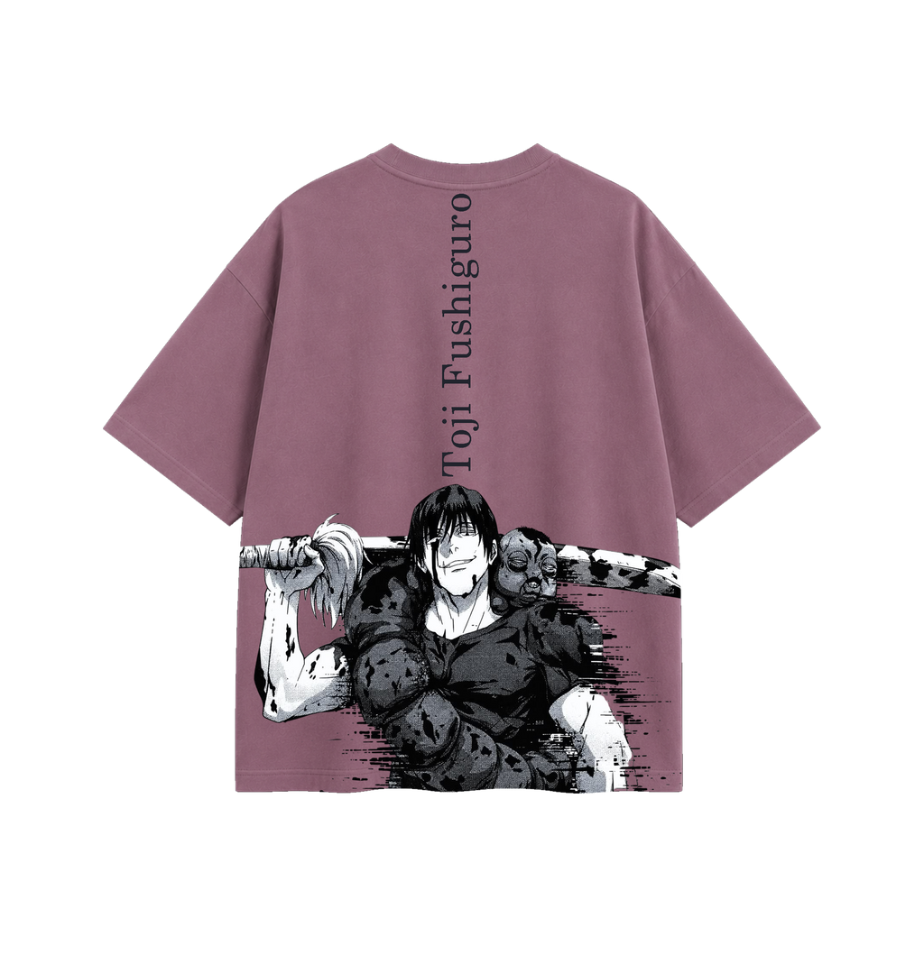 Toji Fushiguro Oversized T-Shirt | Anime Inspired Graphic Tee | 180 GSM Cotton Streetwear