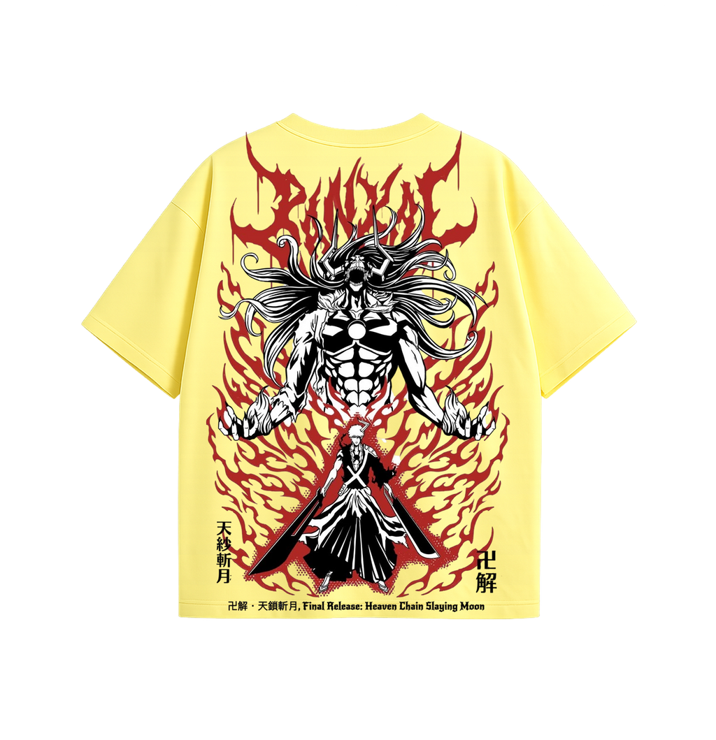Soul Reaper Oversized T-Shirt for Men & Women | Anime Inspired Graphic Tee | 180 GSM Premium Cotton