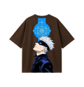 Infinity Sorcerer Oversized T-Shirt for Men & Women | Anime Inspired Graphic Tee | 180 GSM Premium Cotton