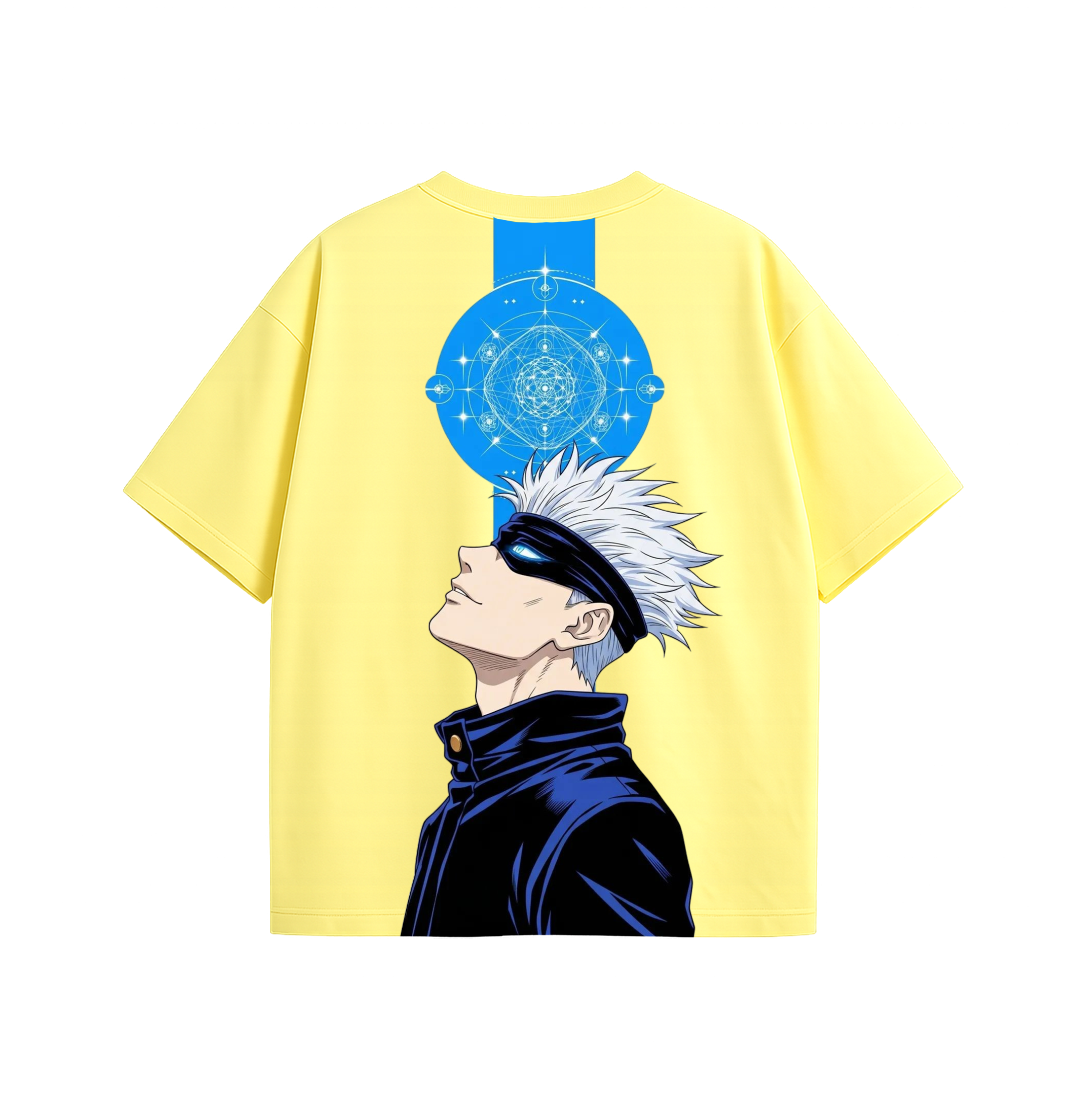 Infinity Sorcerer Oversized T-Shirt for Men & Women | Anime Inspired Graphic Tee | 180 GSM Premium Cotton