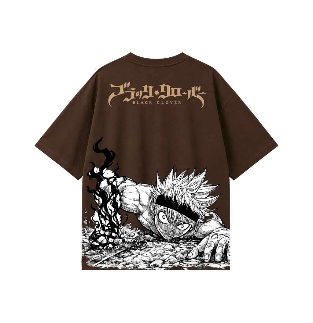 Dark Fantasy Warrior Oversized T-Shirt | Anime Inspired Graphic Tee | 180 GSM Cotton