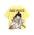 One Piece Luffy Oversized T-Shirt | Premium Anime Back Print | 240 GSM Cotton | Unisex