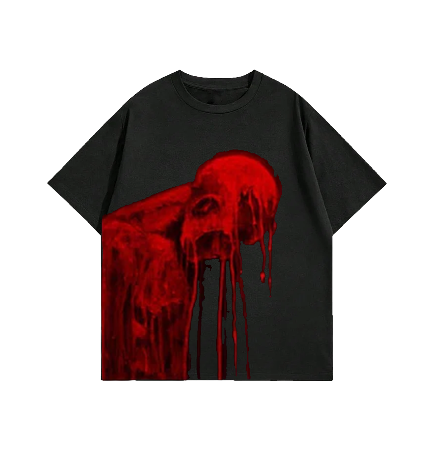 Dripping Skull Graphic T-Shirt