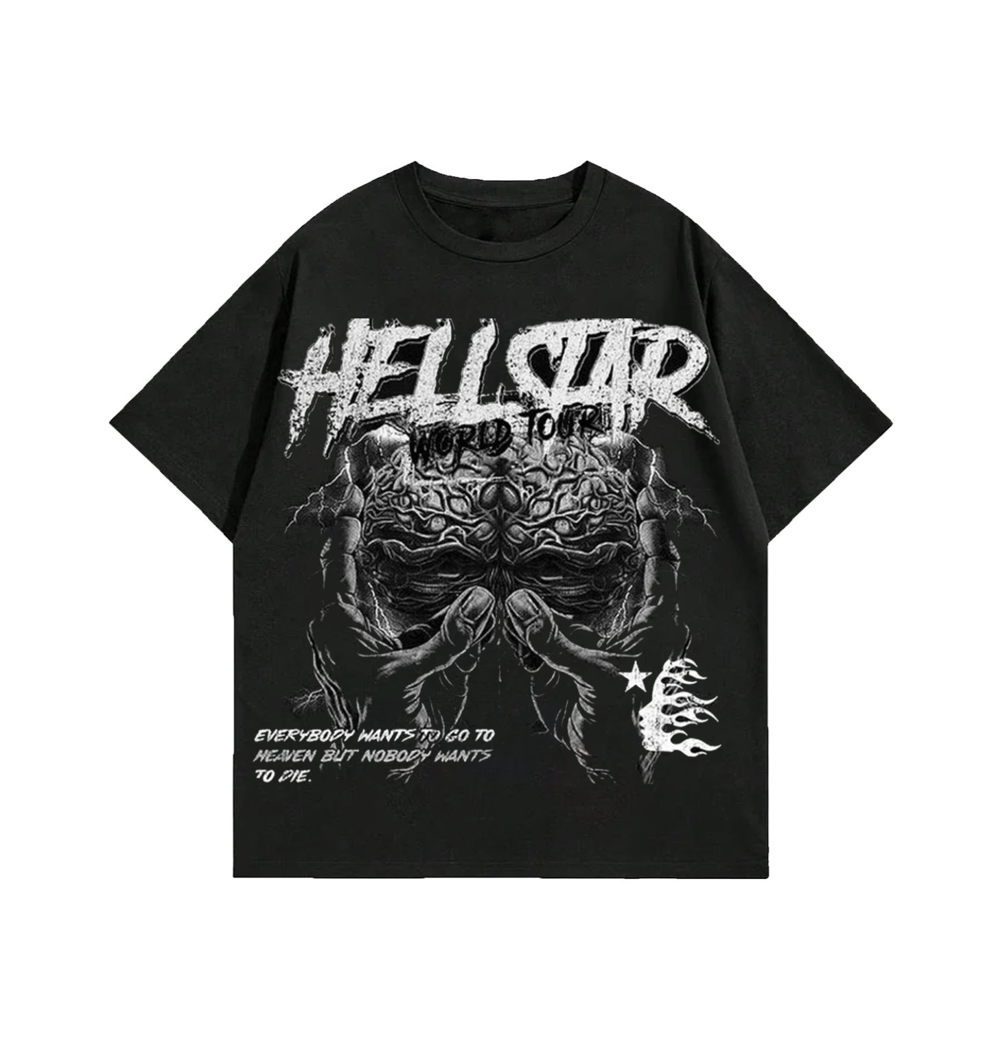 "Hellstar" Graphic Tee | Everybody Wants To Go To Heaven Streetwear