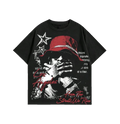 Los Angeles "From The Streets We Rise" Graphic Tee – Black Oversized Hip Hop Streetwear T-Shirt