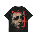 The Radiance Crying Face Shattered Glass Tee – Black Oversized Streetwear T-Shirt