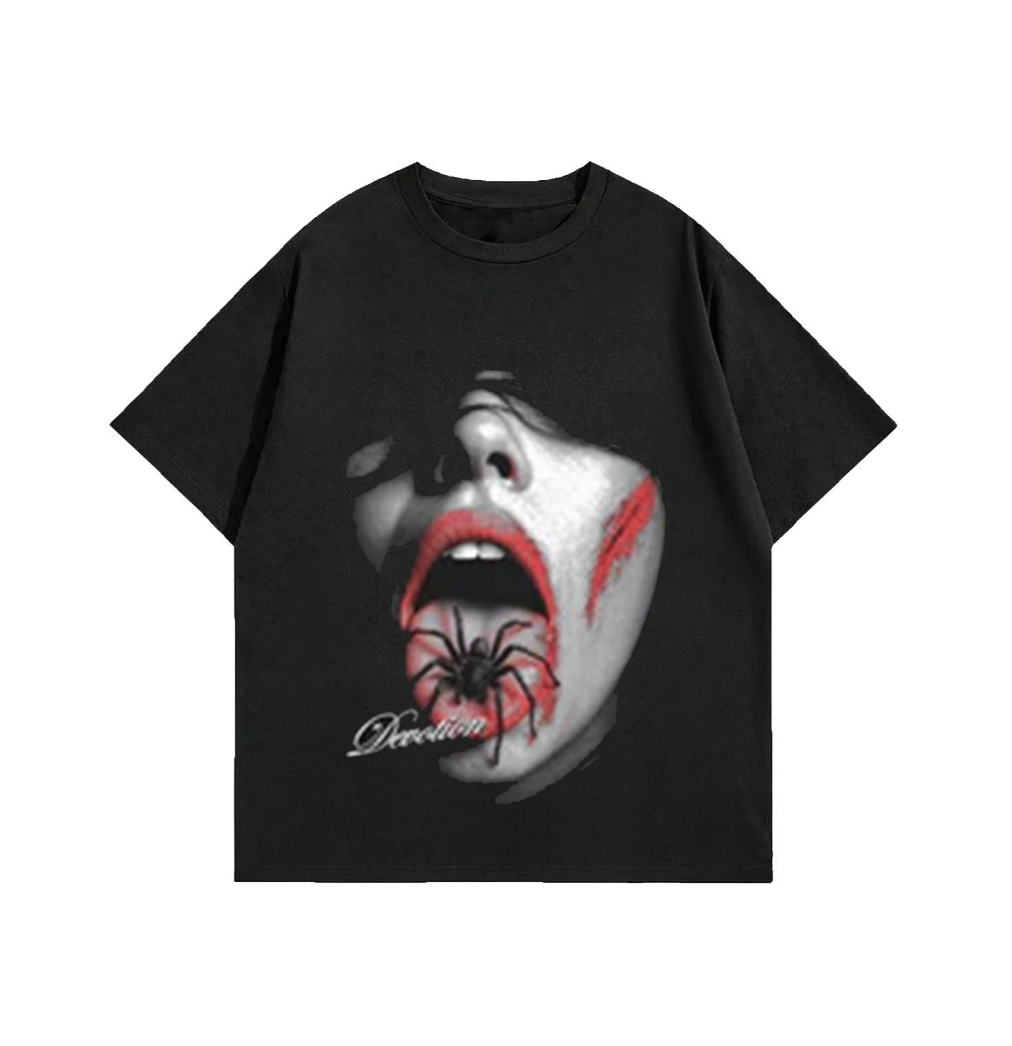 Devotion: Edgy Gothic Graphic T-Shirt