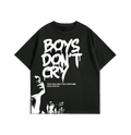 Boys Don't Cry Graphic T-Shirt – Black Oversized Alternative Streetwear Tee