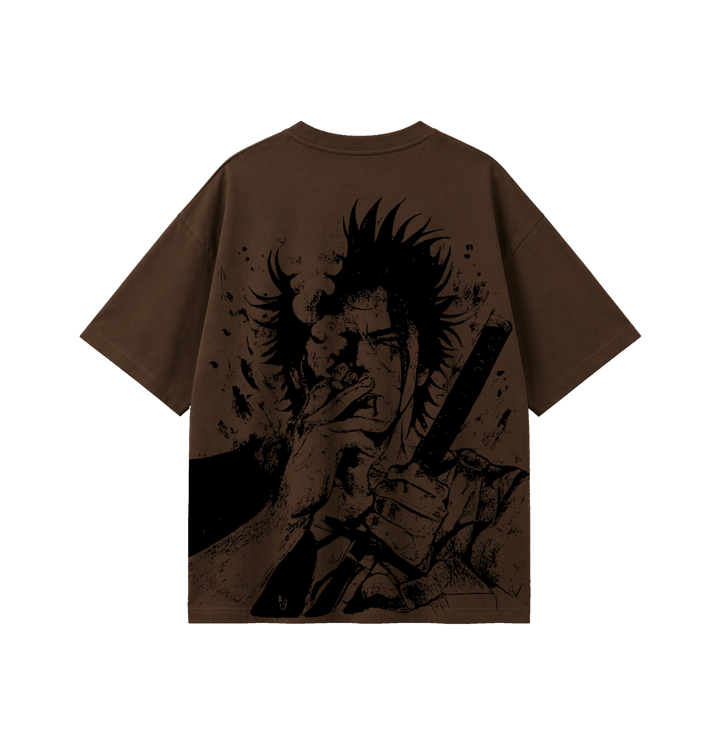 Samurai Warrior Oversized T-Shirt | Vintage Manga Inspired Graphic Tee | 180 GSM Cotton