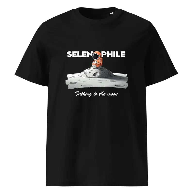 "Selenophile: Talking to the Moon" Graphic T-Shirt - Black