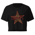 Stargirl Leopard Star Women's Crop Top | Y2K Aesthetic Graphic Baby Tee