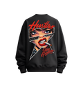 Hustle Stay Grinding Oversized Sweatshirt | Premium Graphic Streetwear | Shubhovastra