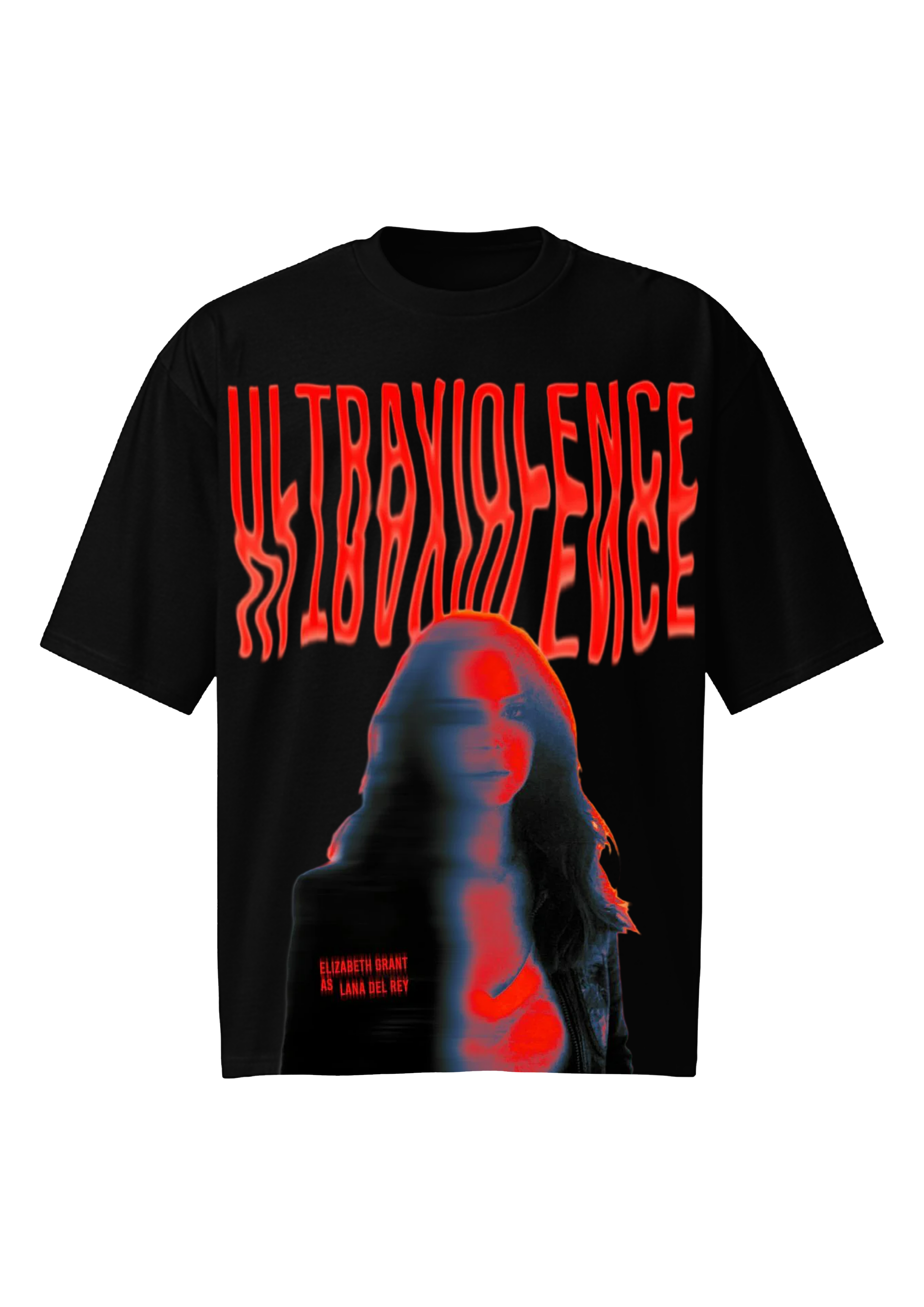 Lana Del Rey Ultraviolence Black Oversized Tee - Y2K Grunge Shirt